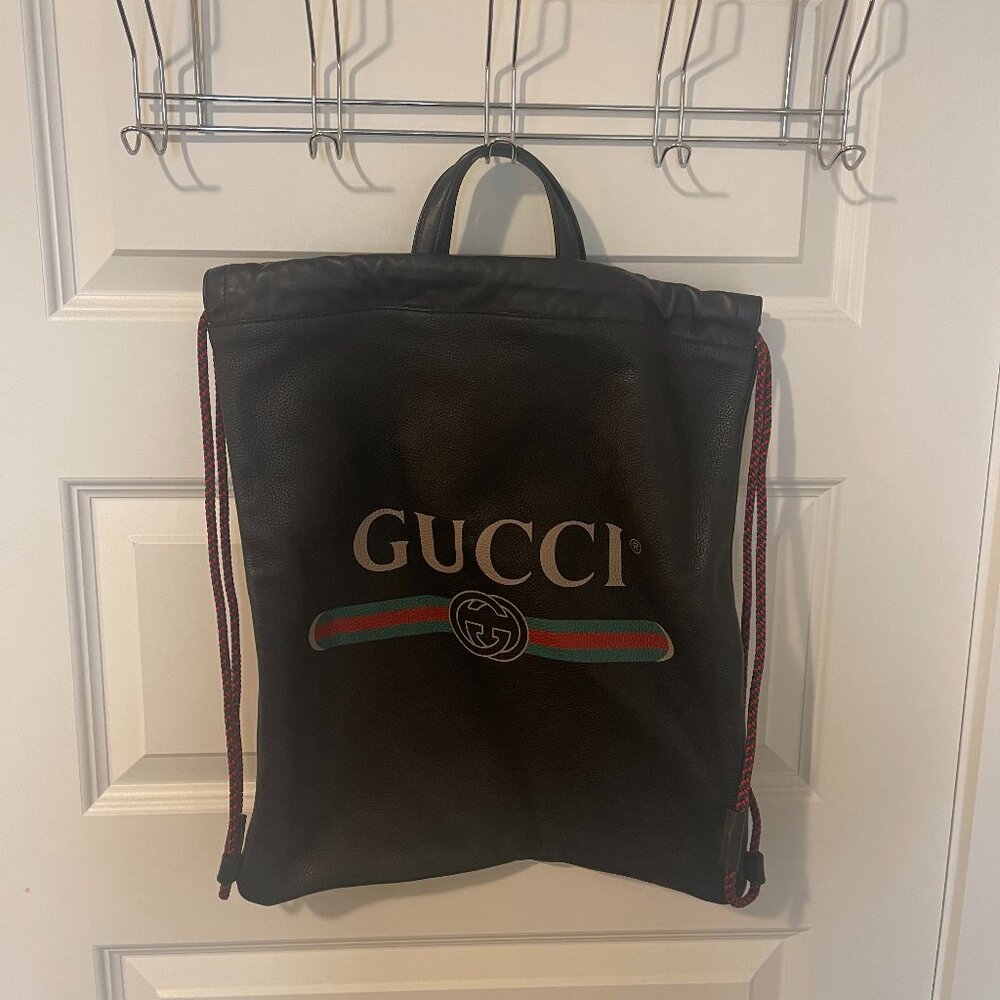 Gucci Logo Drawstring Backpack - Picture 2 of 7